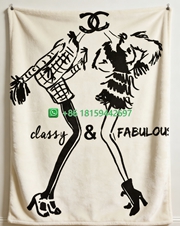 Chanel Throw Blankets
